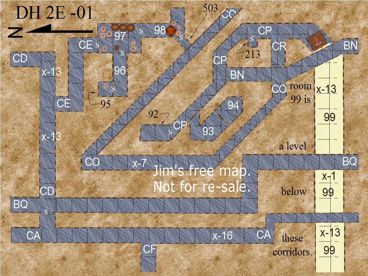 map section DH 2E -01