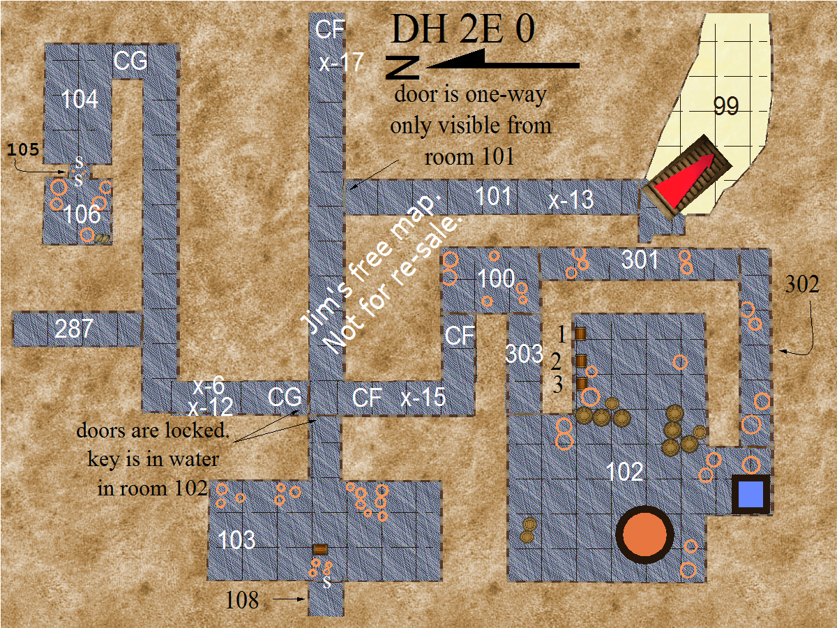 map section DH 2E 0