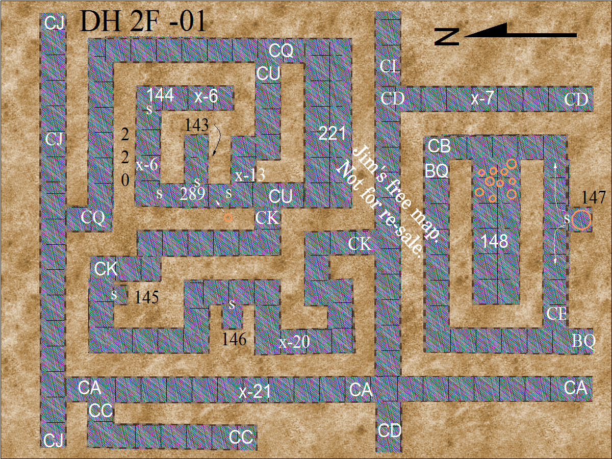 map section DH 2F -1