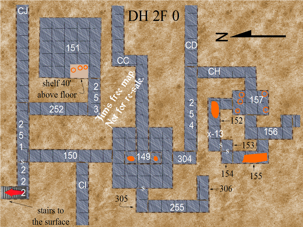 map section DH 2F 0
