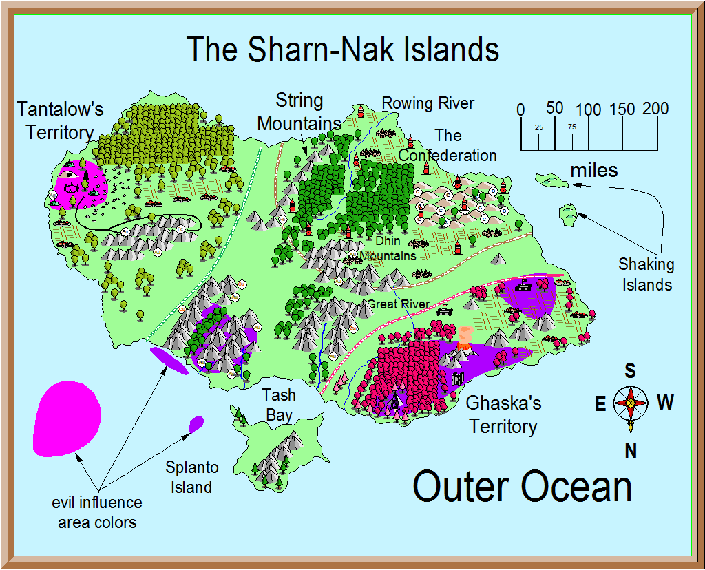 large png, Sharn Nak Islands